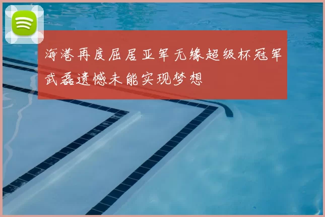海港再度屈居亚军无缘超级杯冠军武磊遗憾未能实现梦想